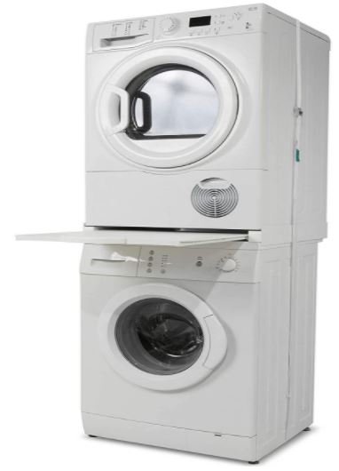 Trockner auf Waschmaschine stellen -Verbindungsrahmen mit Regal fur Waschmaschinen und Trockner