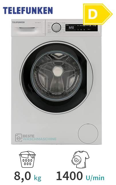 Telefunken W 8 1400 W Washing Machine
